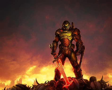 Doom Slayer De Doom Eternal 4k Descarga De Fondo De Pantalla