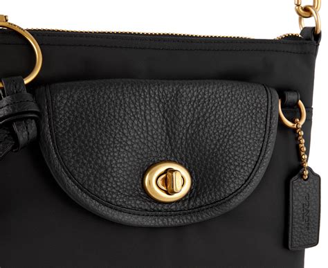 Coach Cargo Nylon Crossbody Bag Black Nz