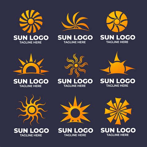 Sun Modern Logo 12319317 Vector Art at Vecteezy