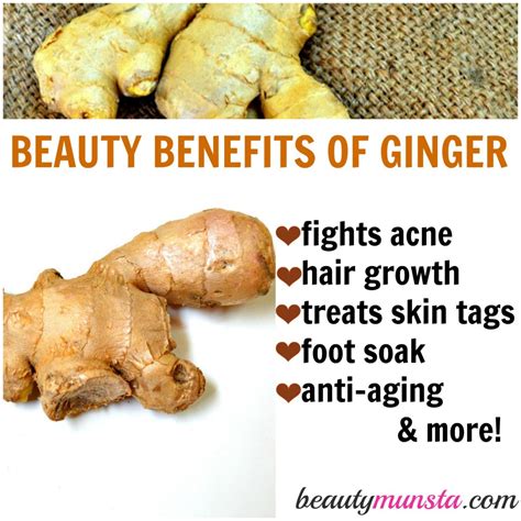 11 Beauty Benefits of Ginger - beautymunsta