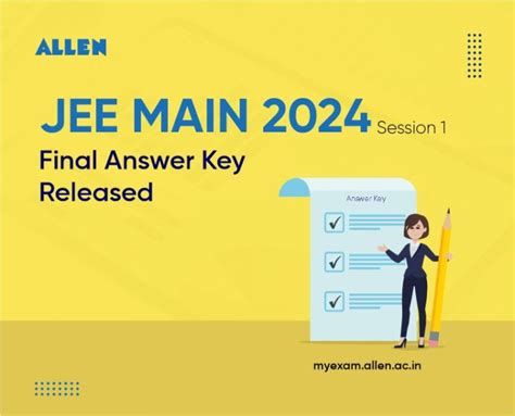 Jee Main 2024 Session 1 Final Answer Key Question Papers And Recorded