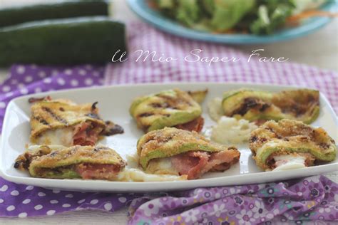 Zucchine Gratinate Ripiene Con Mozzarella E Prosciutto