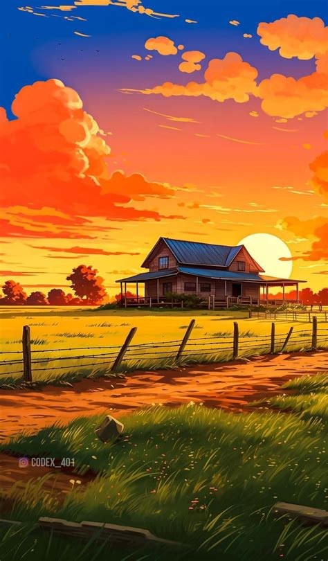 Farm House iPhone Wallpapers in 2024 | Landscape art, Fantasy art ...