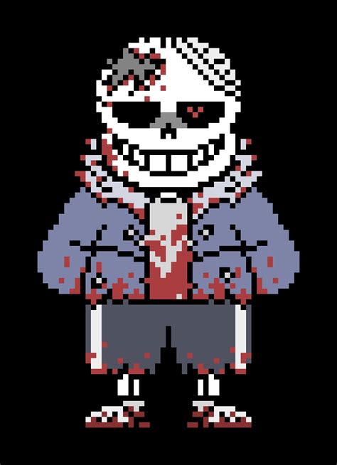 My concept on a Horrorhorror Sans Battle Sprite by JesterBones4150 on ...