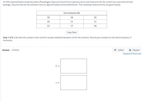 Solved An Fda Representative Randomly Selects Packages Of Chegg