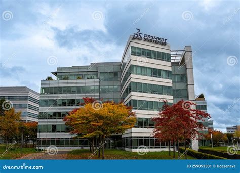 Exterior View Of The Headquarters Of Dassault SystÃ¨mes VÃ©lizy Villacoublay France Editorial