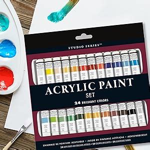 Studio Series Acrylic Paint Set 24 Colours Peter Pauper Press