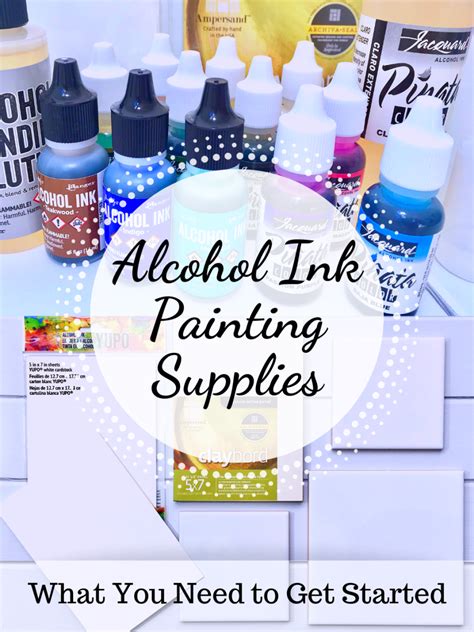 Alcohol Ink Painting Supplies What You Need To Get Started FeltMagnet