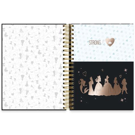 Caderno Universit Rio Capa Dura X Folhas Disney Princesas Spiral