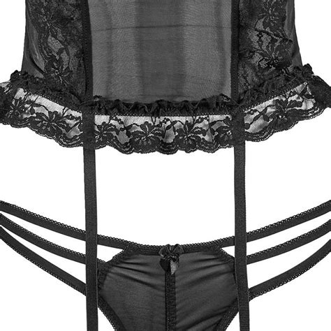 Lace See Through Lingerie Set Q401245 CHASTITYALL