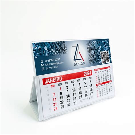 50 Calendários de Mesa Pvc Presonalizado Refil 2024 Elo7