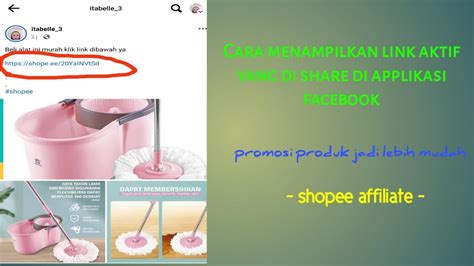 Cara Copy Link Shopee Affiliate Di Facebook Agar Berwarna Biru Dan Bisa