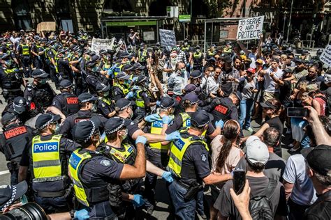 Protest in Melbourne on Cup day sees 400 arrested.