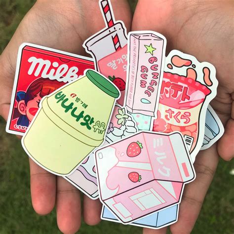 Jual Stiker Aesthetic Stiker Koper Stiker Kawaii Stiker Food Stiker