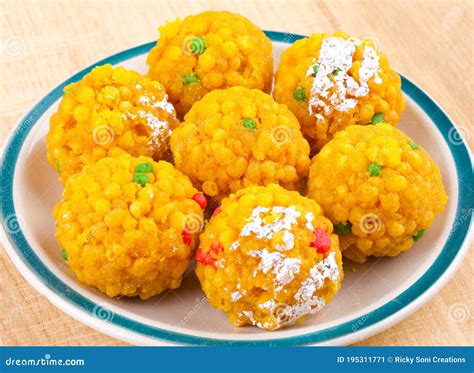 Indian Sweet Food Laddu Stock Image Image Of Confectionery 195311771