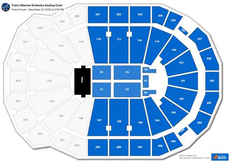 Fiserv Forum Concert Seating Chart - RateYourSeats.com