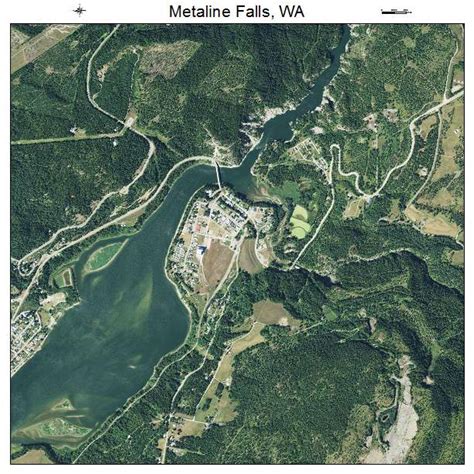 Aerial Photography Map of Metaline Falls, WA Washington