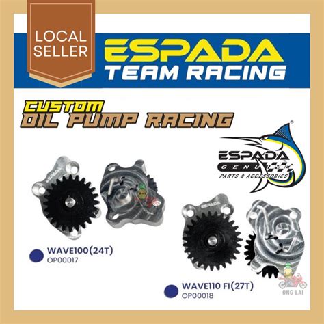 Espada Oil Pump Custom Racing Honda Ex Dream Dash Dream Kambing Wave