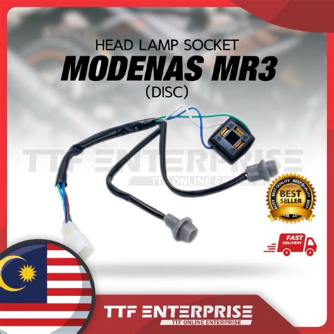 Modenas Mr Disc Head Lamp Socket Socket Lampu Depan Front Soket Head