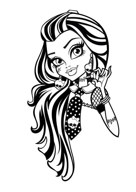 Monster High Frankie Stein Coloring Page 11