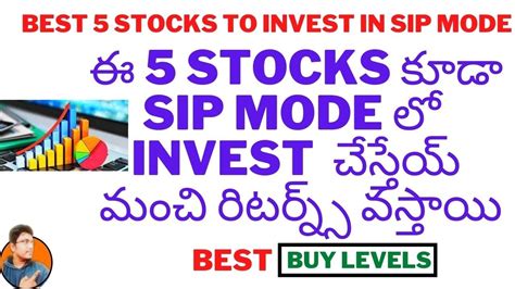 Long Term Investment Best 5 Stocks To Invest In Sip Mode Buy Levels Stock Market For