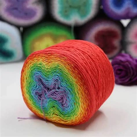 2018 New Arrival Cake Gradient Cotton Yarn 225 G Fancy Hand Crocheting