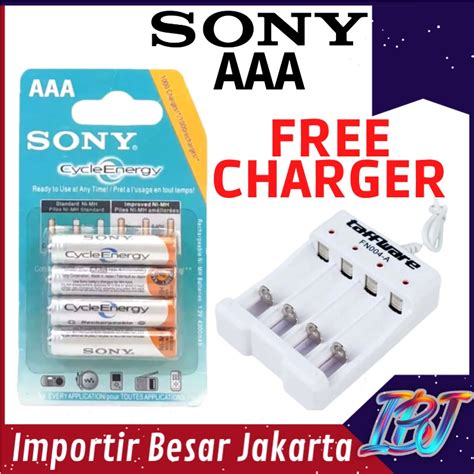 Jual Free Charger Baterai Batre Batrei Batrai Betere Aaa A Sony Isi