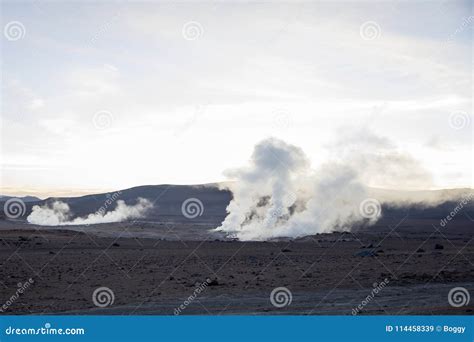 Geysers Sol De Manana in Bolivia Stock Image - Image of activity, beautiful: 114458339