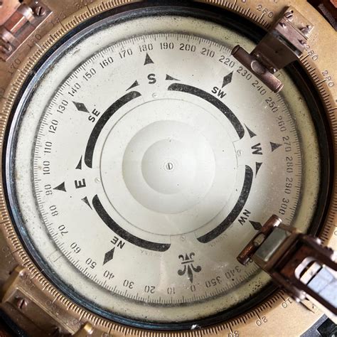 804 Wwii 1941 Brass Navy Ship Compass By Lionel Corp