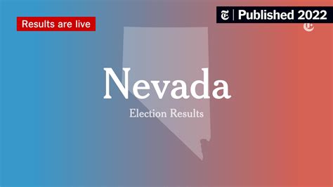 Nevada U.S. Senate Primary Election Results 2022 - The New York Times