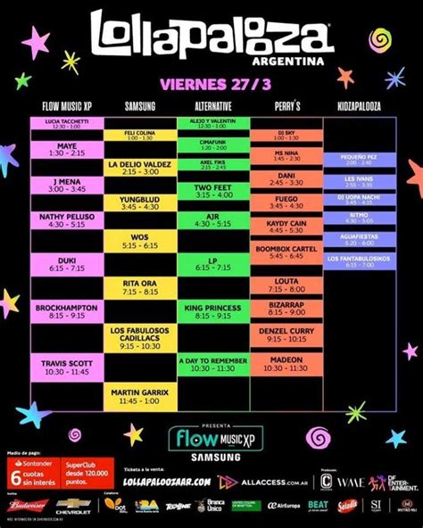 Lollapalooza 2024 Argentina Horarios Holly Laureen