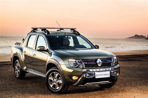 Renault Duster Oroch Duster Pick Up Front Three Quarter Launched In