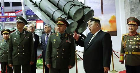 North Koreas Kim Shows Off Banned Missiles To Russian Minister