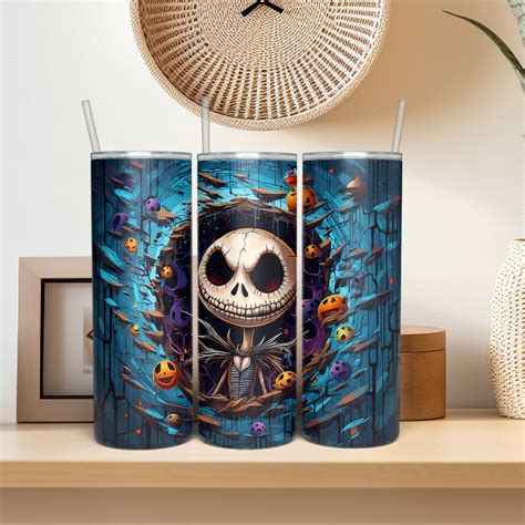 Halloween Jack Skinny Tumbler Jack Halloween PNG Tumbler PNG 20oz