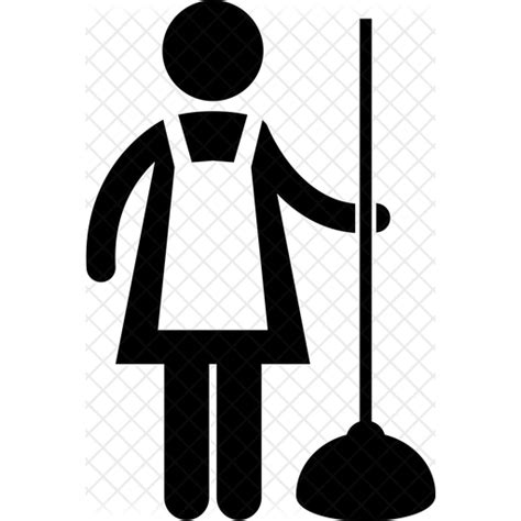 Janitor Icon - Download in Glyph Style