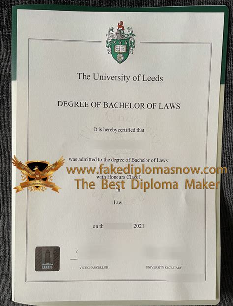 How To Buy A Fake University Of Leeds Bachelor Of Laws Degree