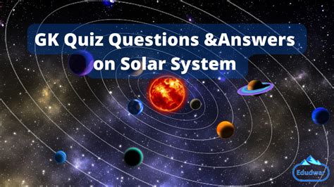 GK Quiz Questions With Answers On Solar System Hindi Edudwar