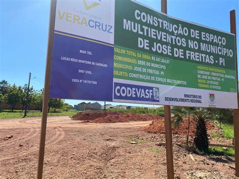 Prefeitura De José De Freitas Inicia Construção Do Novo Espaço