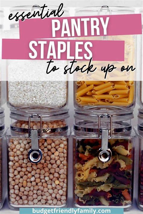 Must Have Pantry Staples For A Well Stocked Pantry Artofit