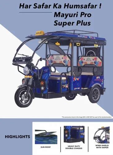 Mayuri Pro Super Plus Electric Rickshaw At Rs Electric