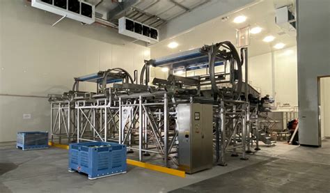 double bin unloading  stainless steel burg machinery