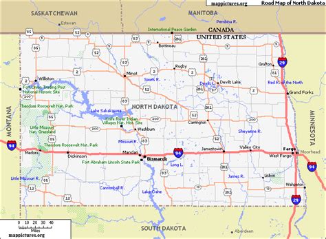 map_of_north_dakota - Map Pictures