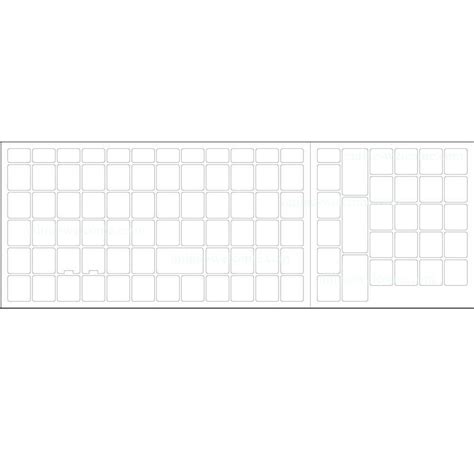 BLANK KEYBOARD STICKERS NON TRANSPARENT WHITE | Online-Welcome.com