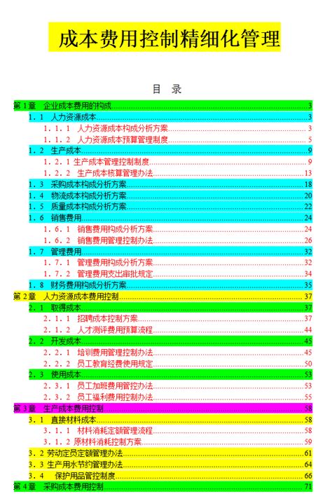 说实话，这样的企业成本费用控制精细化管理手册，才是领导想要看的 知乎