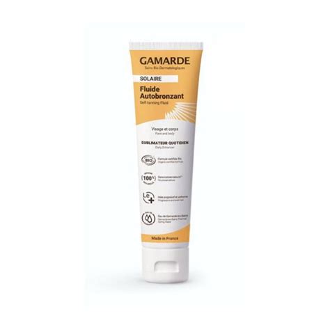 Gamarde Solaire Fluide Autobronzant Bio Ml Parapharmacie Pharmarket