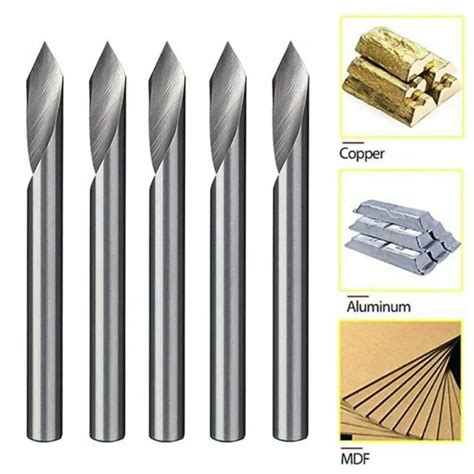 Ensemble D Outils De Gravure Rainure En V Durable Pour Routeur Cnc Pi