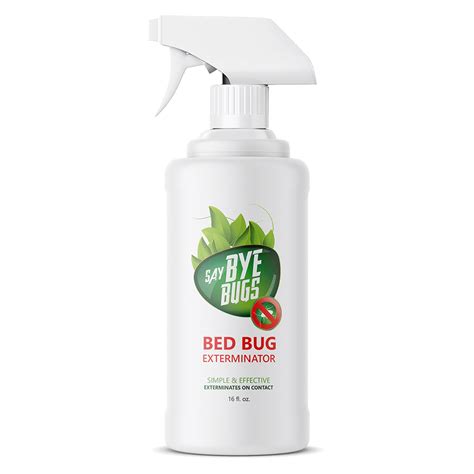 Say Bye Bugs Non Toxic Bed Bug Spray That Kills On Contact Stain