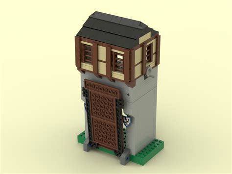 Lego Moc Ideas Book Cable Drawbridge Gatehouse By Randombrick23