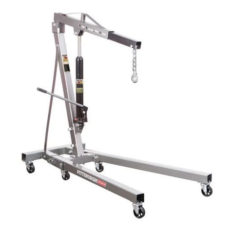 Pittsburgh Automotive 1 Ton Capacity Foldable Shop Crane Bytark