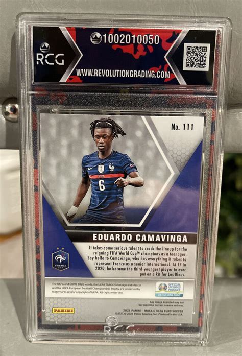 Panini Mosaic Euro Soccer Eduardo Camavinga RCG 7 5 EBay